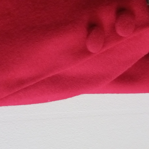 ♥️Jeremy Scott Braemar | Vintage 80s 90s Women's Red Wool Blazer | Size 12 - Picture 4 of 11